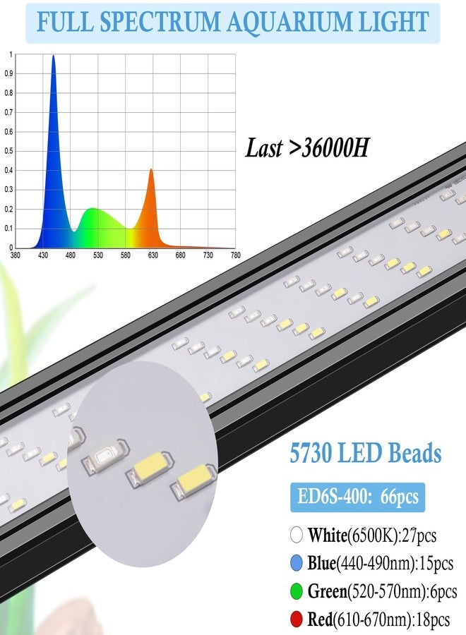 FEDOUR Aquarium LED Light, Full Spectrum Aquarium Plant Light with Timer, Extendable Metal Brackets, for Fish and Plant Tank (16-24 inch) - Image 3